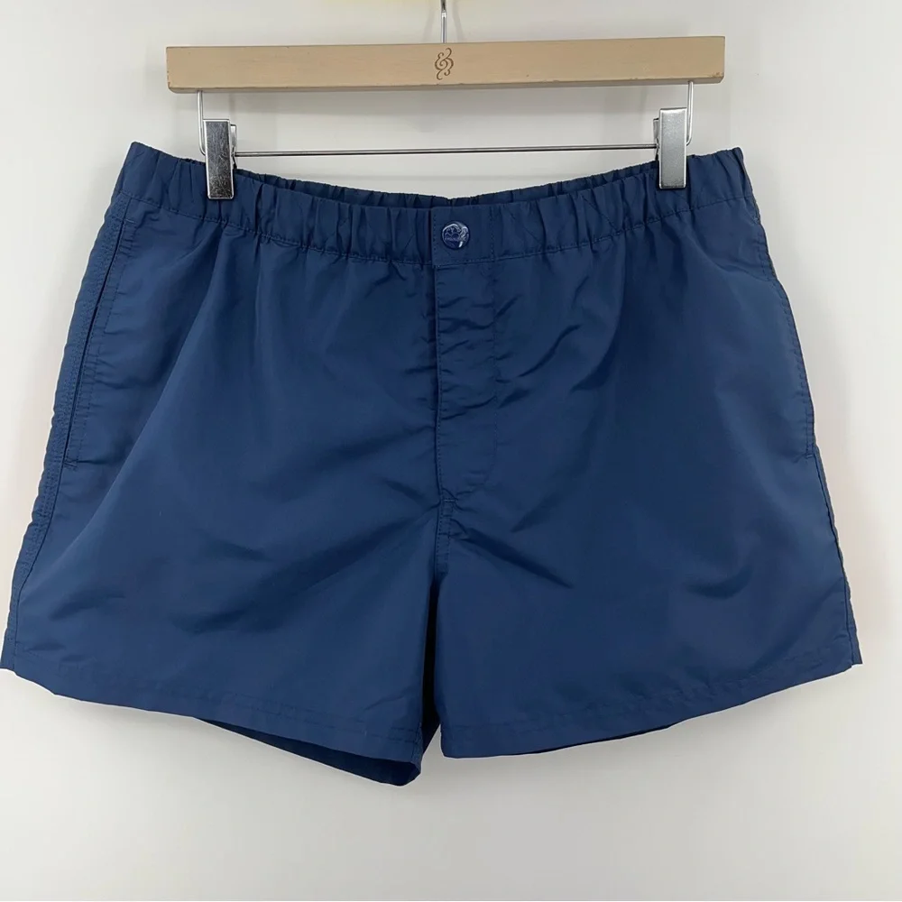 sundek XL swim bottoms men’s navy trunks 0384 suit drawstring liner lined - Picture 3 of 9